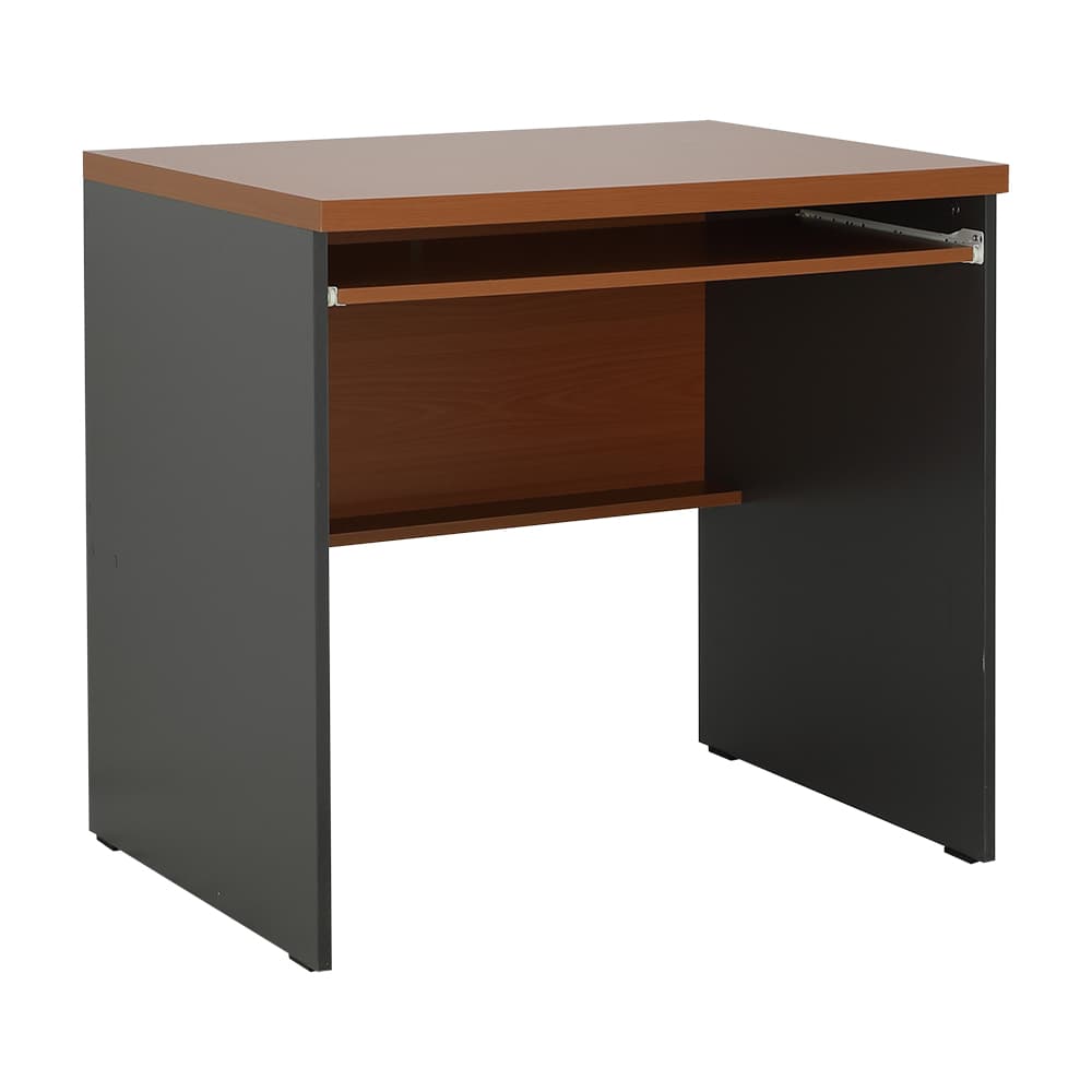 โต๊ะคอมพิวเตอร์ รุ่นฟอร์มา ขนาด 80 ซม. - สีเชอร์รี่/เทา