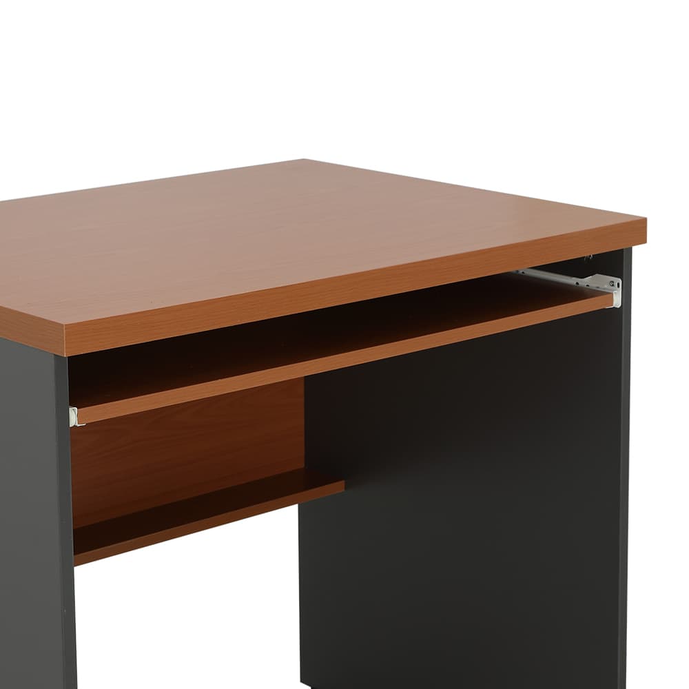 โต๊ะคอมพิวเตอร์ รุ่นฟอร์มา ขนาด 80 ซม. - สีเชอร์รี่/เทา