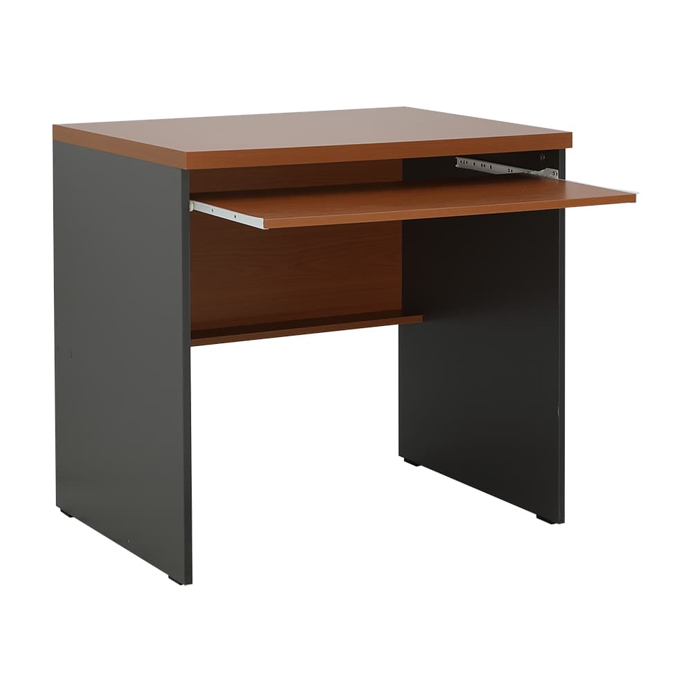 โต๊ะคอมพิวเตอร์ รุ่นฟอร์มา ขนาด 80 ซม. - สีเชอร์รี่/เทา