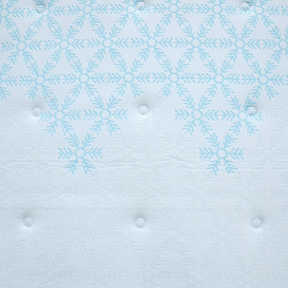 ที่นอน รุ่นคูลลิซึ่ม ขนาด 5 ฟุต หนา 8 นิ้ว - สีขาว/ฟ้าอ่อน