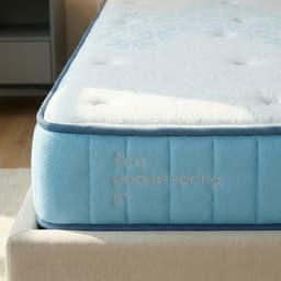 ที่นอน รุ่นคูลลิซึ่ม ขนาด 6 ฟุต หนา 8 นิ้ว - สีขาว/ฟ้าอ่อน