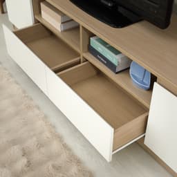 โซฟาเบดผ้า L-shape และชุดโฮมเอ็นเตอร์เทนเมนท์ ขนาด 180 ซม. รุ่นเคียร่า+มินิโอ - สีน้ำตาลอ่อน/ธรรมชาติ