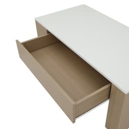 โซฟาเบด PU L-shape และโต๊ะกลางพร้อมลิ้นชัก รุ่นเคียร่า+มาเรีย - สีเทา/ธรรมชาติ