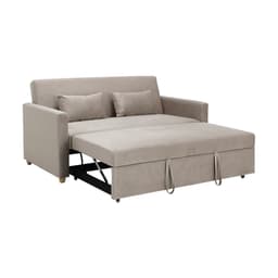 โซฟาเบดผ้า 3 ที่นั่ง และชุดโฮมเอ็นเตอร์เทนเมนท์ ขนาด 200 ซม. รุ่นมิกิ+มินิโอ - สีโทป/ธรรมชาติ