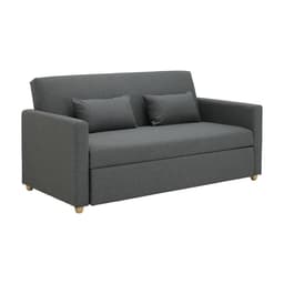 โซฟาเบดผ้า 3 ที่นั่ง และชุดโฮมเอ็นเตอร์เทนเมนท์ ขนาด 200 ซม. รุ่นมิกิ+มินิโอ - สีเทา/ธรรมชาติ