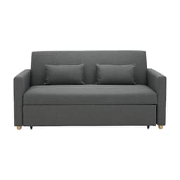 โซฟาเบดผ้า 3 ที่นั่ง และตู้วางทีวี 2 บาน พร้อมลิ้นชัก ขนาด 150 ซม. รุ่นมิกิ+มินิโอ - สีเทา/ธรรมชาติ