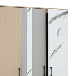 ชุดห้องนอน รุ่นแมกโนเลีย ขนาด 5 ฟุต (เตียง, ตู้เสื้อผ้า 5 บาน, โต๊ะเครื่องแป้ง ) - สีธรรมชาติ/หินอ่อน