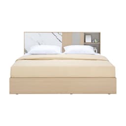 ชุดห้องนอน รุ่นแมกโนเลีย ขนาด 5 ฟุต (เตียง, ตู้เสื้อผ้า 5 บาน, โต๊ะเครื่องแป้ง ) - สีธรรมชาติ/หินอ่อน