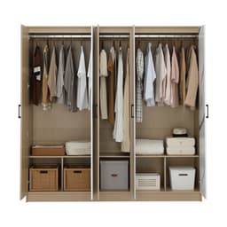 ชุดห้องนอน รุ่นแมกโนเลีย ขนาด 5 ฟุต (เตียง, ตู้เสื้อผ้า 5 บาน, โต๊ะเครื่องแป้ง ) - สีธรรมชาติ/หินอ่อน