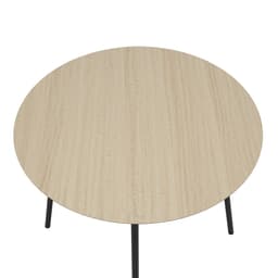 โต๊ะ Nesting รุ่นไอลา (2 ชิ้น/ชุด ) - สีธรรมชาติ/ดำ