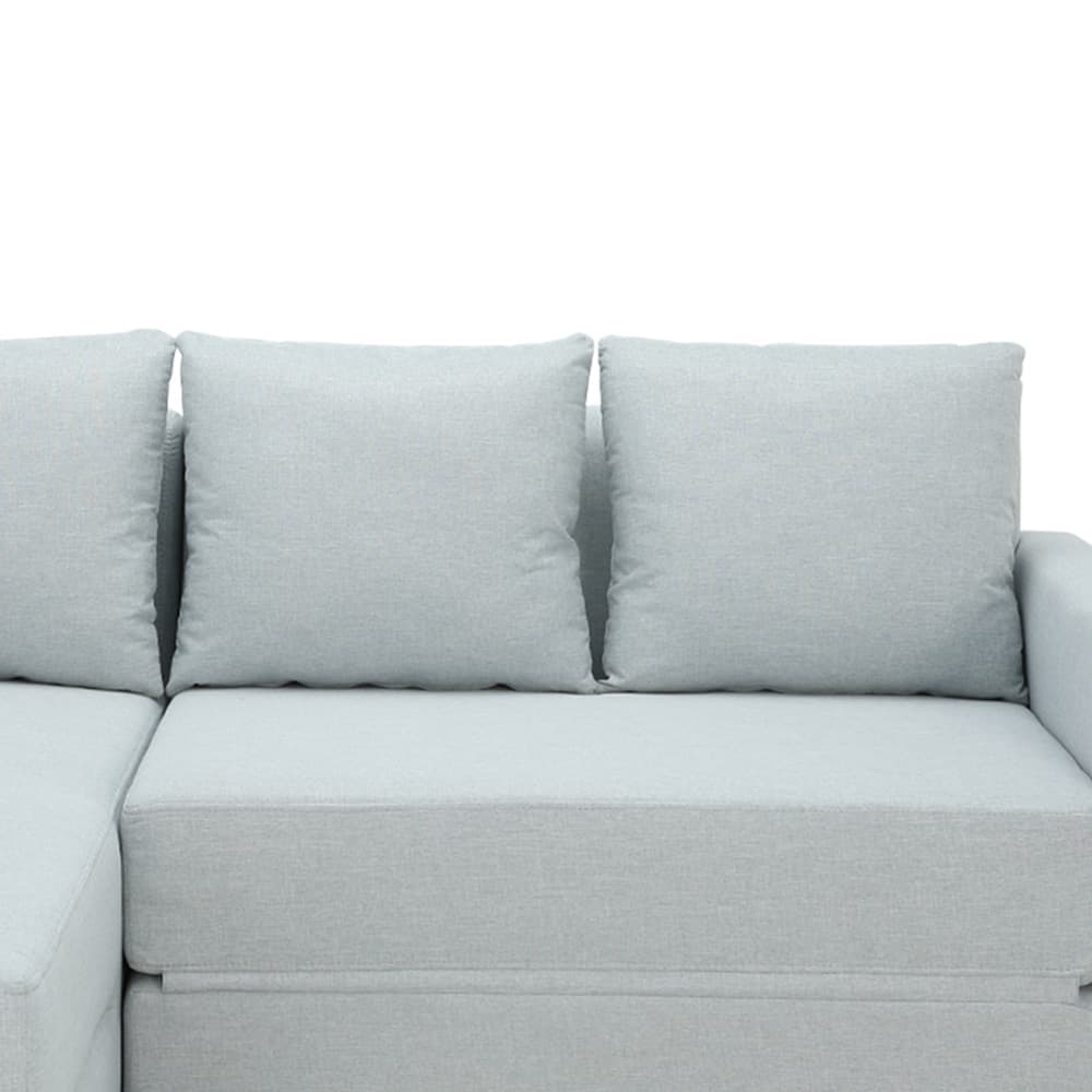 โซฟาผ้าปรับนอน L-shape ด้านขวา รุ่นจินนี่ - สีเทาอ่อน