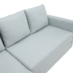 โซฟาผ้าปรับนอน L-shape ด้านขวา รุ่นจินนี่ - สีเทาอ่อน