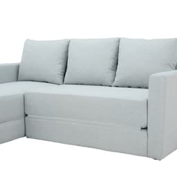 โซฟาผ้าปรับนอน L-shape ด้านขวา รุ่นจินนี่ - สีเทาอ่อน