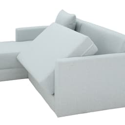 โซฟาผ้าปรับนอน L-shape ด้านขวา รุ่นจินนี่ - สีเทาอ่อน