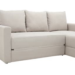 โซฟาผ้าปรับนอน L-shape ด้านซ้าย รุ่นจินนี่ - สีครีม