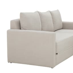 โซฟาผ้าปรับนอน L-shape ด้านซ้าย รุ่นจินนี่ - สีครีม