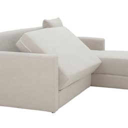 โซฟาผ้าปรับนอน L-shape ด้านซ้าย รุ่นจินนี่ - สีครีม