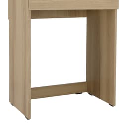 ชุดห้องนอน รุ่นจัสมิน ขนาด 6 ฟุต (เตียง, ตู้เสื้อผ้าบานสไลด์, โต๊ะเครื่องแป้ง) - สีธรรมชาติ/ขาว