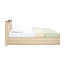 เตียงนอน รุ่นแชมป์ ขนาด 5 ฟุต - สีไลท์ วู้ด/ดำ