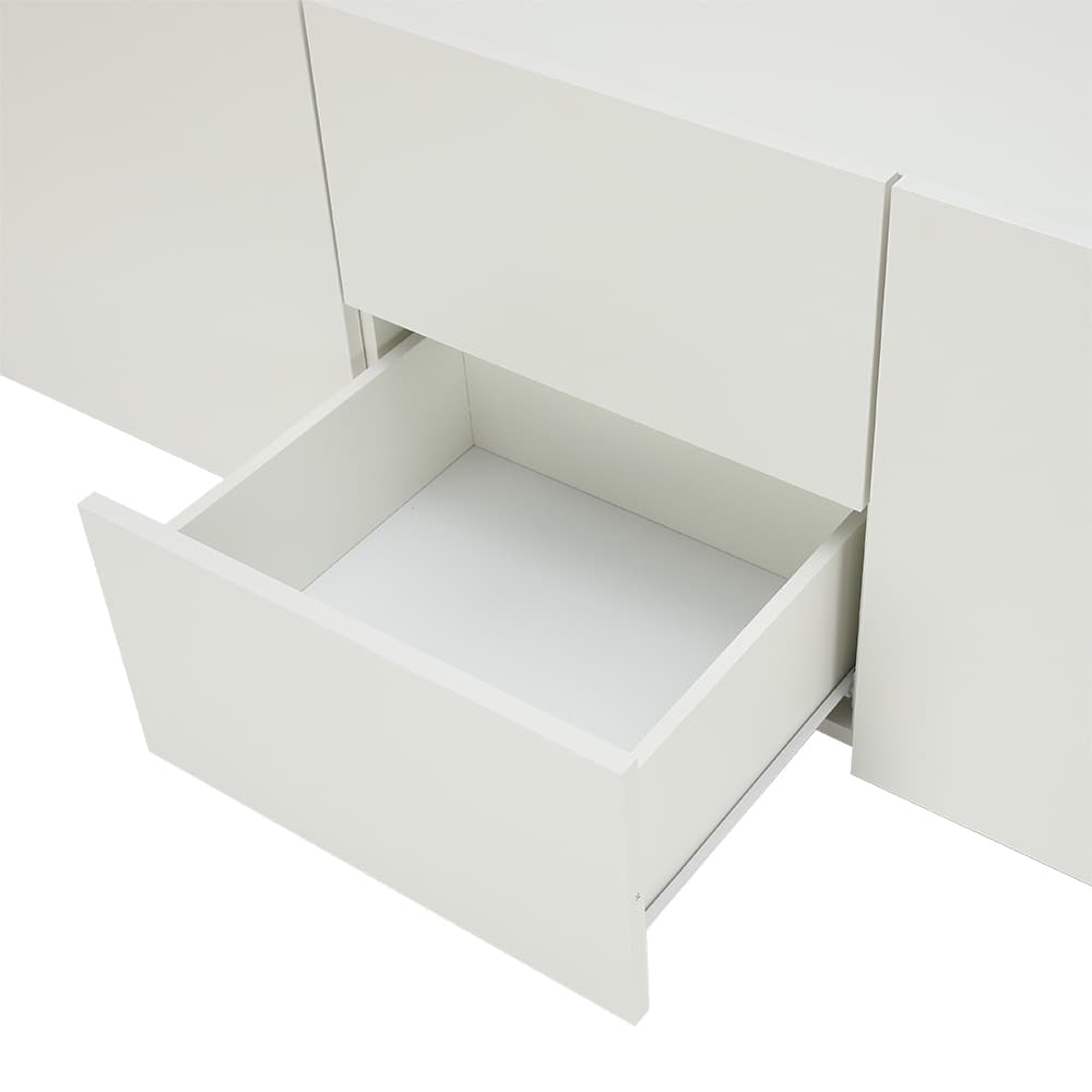 Homehuk ตู้วางทีวี รุ่นมูซ ขนาด 180 ซม. - สีขาว