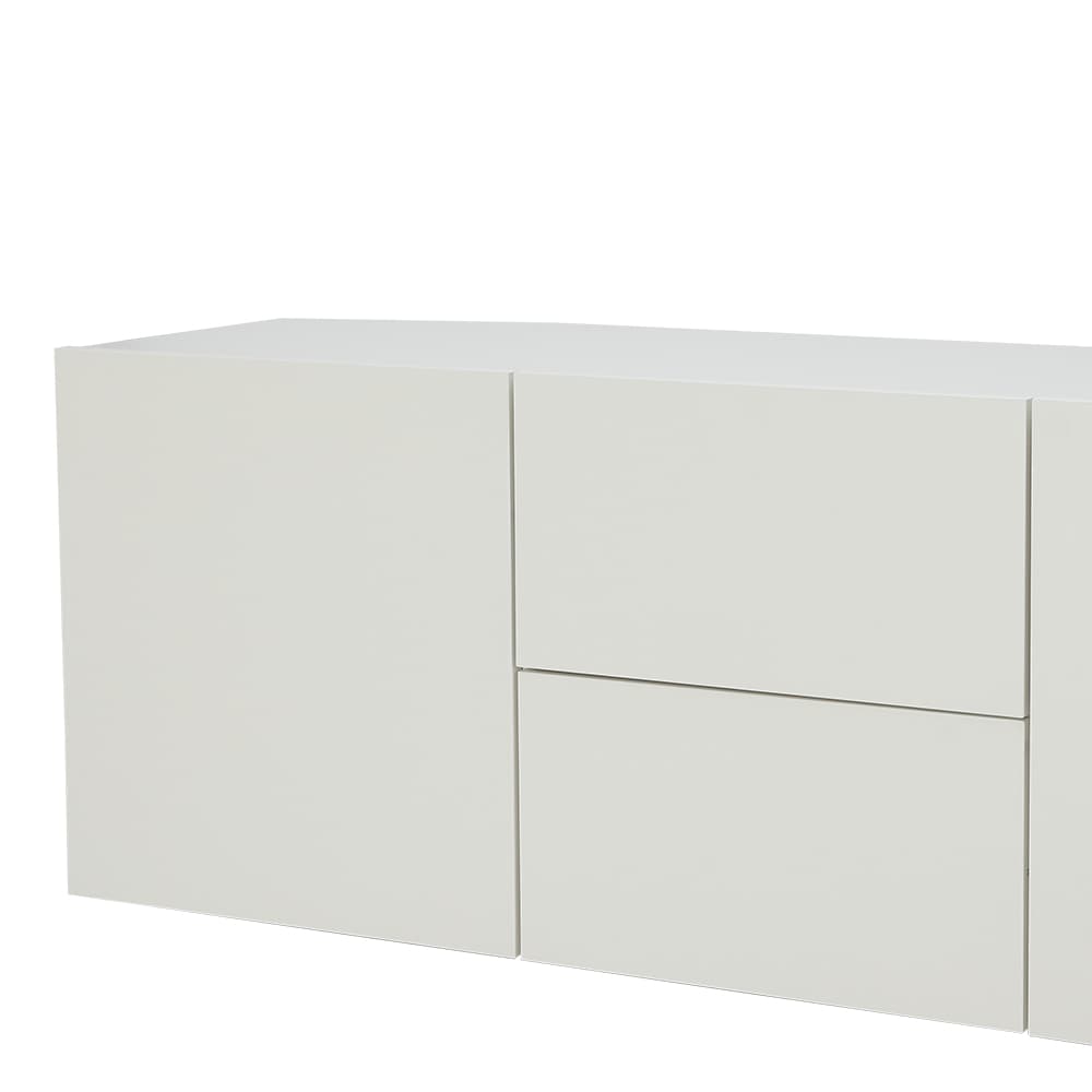 Homehuk ตู้วางทีวี รุ่นมูซ ขนาด 180 ซม. - สีขาว