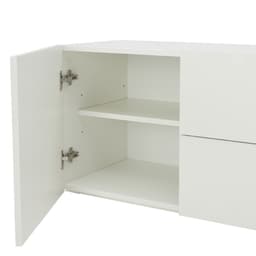 Homehuk ตู้วางทีวี รุ่นมูซ ขนาด 225 ซม. - สีขาว