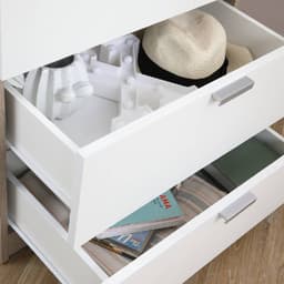 โฮมฮัก ตู้ 3 ลิ้นชัก รุ่นแม็กซ์ - สีธรรมชาติ/ขาว