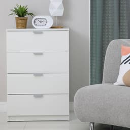 Homehuk ตู้ 4 ลิ้นชัก รุ่นแม็กซ์ - สีขาว