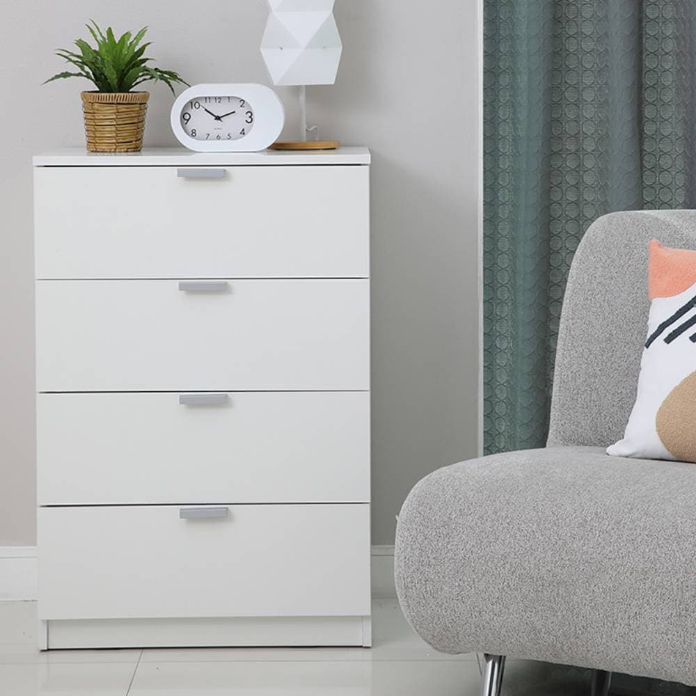 Homehuk ตู้ 4 ลิ้นชัก รุ่นแม็กซ์ - สีขาว