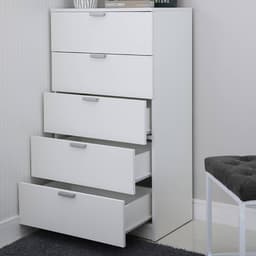 Homehuk ตู้ 5 ลิ้นชัก รุ่นแม็กซ์ - สีขาว