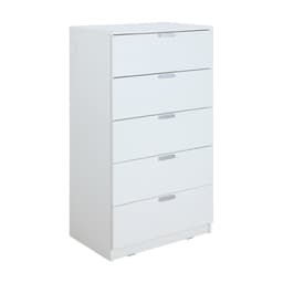 Homehuk ตู้ 5 ลิ้นชัก รุ่นแม็กซ์ - สีขาว