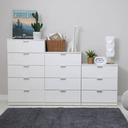 Homehuk ตู้ 5 ลิ้นชัก รุ่นแม็กซ์ - สีขาว