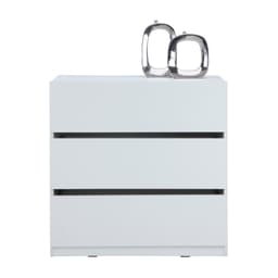 Homehuk ตู้ 3 ลิ้นชัก รุ่นเวลดอน - สีขาว