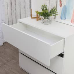 Homehuk ตู้ 3 ลิ้นชัก รุ่นเวลดอน - สีขาว