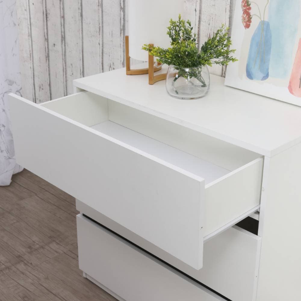 Homehuk ตู้ 3 ลิ้นชัก รุ่นเวลดอน - สีขาว