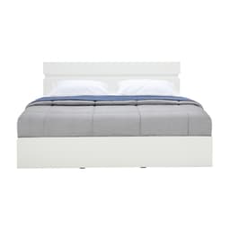 Homehuk เตียงนอน รุ่นวีโว่ ขนาด 6 ฟุต - สีขาว