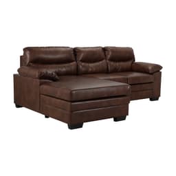 Homehuk โซฟา PVC L-shape ด้านขวา รุ่นออสโม่ - สีน้ำตาลเข้ม