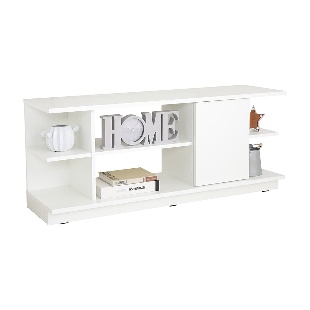Homehuk ตู้วางทีวี รุ่นมัช ขนาด 120 ซม. - สีขาว