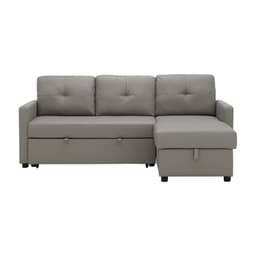 โซฟาเบด PU L-shape รุ่นเคียร่า - สีเทา