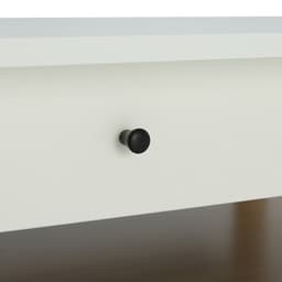 โต๊ะกลางท็อปโค้งพร้อมลิ้นชัก รุ่นมาเรีย - สีธรรมชาติ/ขาว