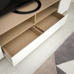 โซฟาเบดผ้า 3 ที่นั่ง และชุดโฮมเอ็นเตอร์เทนเมนท์ ขนาด 200 ซม. รุ่นมิกิ+มินิโอ - สีโทป/ธรรมชาติ